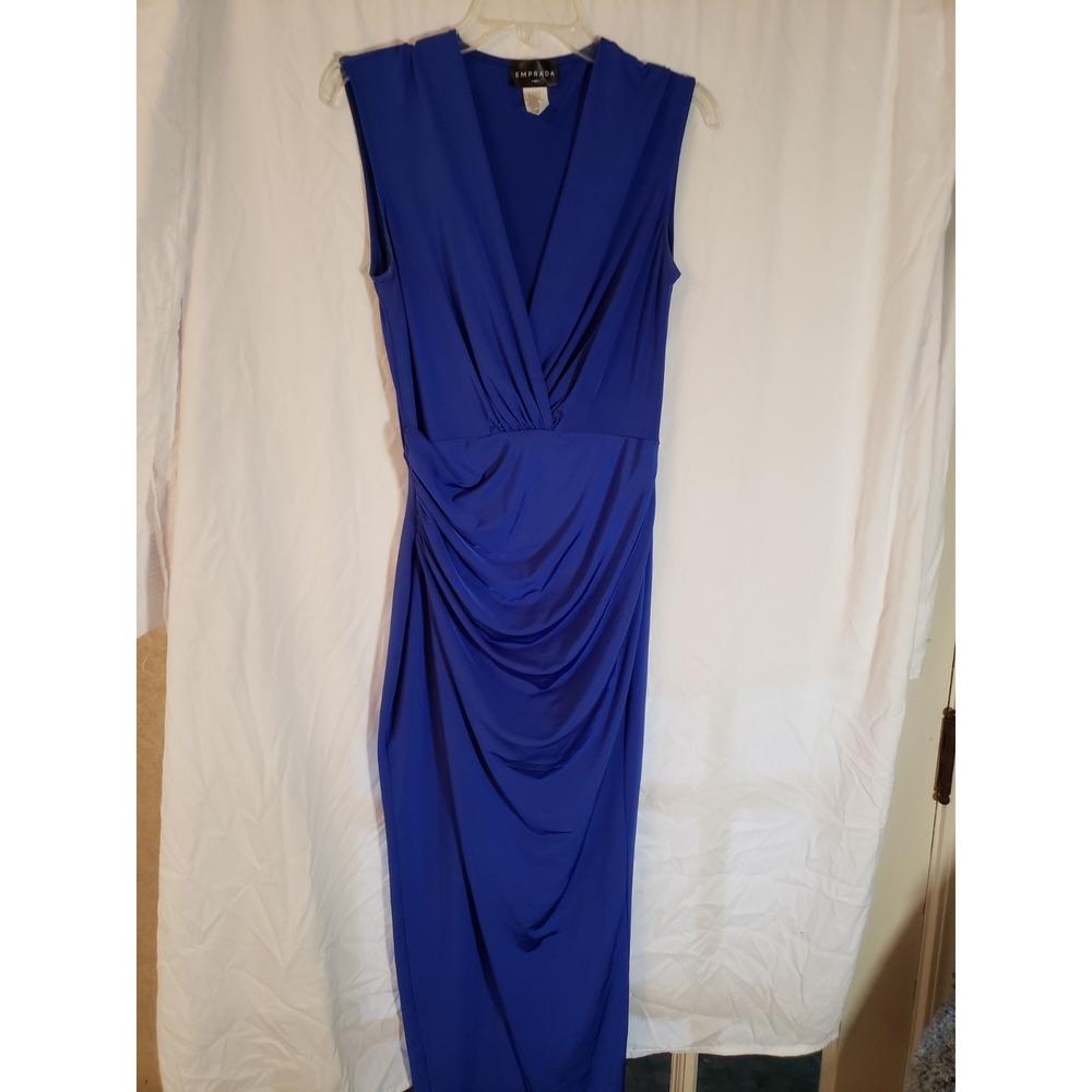 Women's Emprada Sleeveless Blue Maxi Dress Size M
